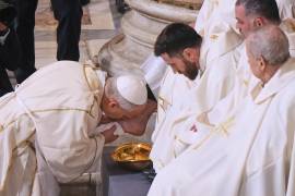 Es la primera vez que Robert Prevost realiza el Lavatorio de Pies como pontífice.