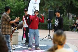 Jóvenes saltillenses demostraron su talento y creatividad durante el torneo de Freestyle “Por Amor a Saltillo”.