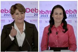 Minutos después del cierre de casillas en el Estado de México, las candidatas de la Alianza Va por México, Alejandra del Moral, así como de la Coalición Morena, PT y PVEM, Delfina Gómez, se declararon ganadoras