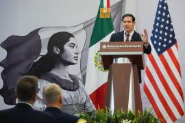 Juan Ramón de la Fuente, secretario de Relaciones Exteriores, y Marco Rubio, secretario de Estado de los Estados Unidos, ofrecieron conferencia de prensa con motivo de la visita diplomática para tratar temas de seguridad entre ambas naciones.