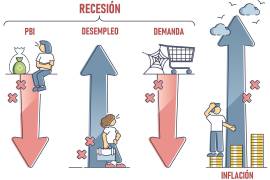 México atraviesa un ciclo recesivo desde agosto de 2018; causado por una caída importante en los niveles de inversión, consumo y gasto público.