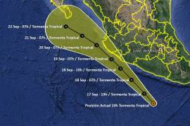 Tormenta Tropical Lorena se fortalece... activan Alerta Naranja en 4 estados del Pacífico Mexicano