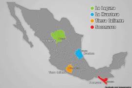 La región de la Comarca Lagunera, situada en el norte de México, es una de las zonas que podría convertirse en un nuevo estado, con Torreón como posible capital.