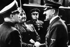 Adolf Hitler y Francisco Franco se entrevistan en 1940.