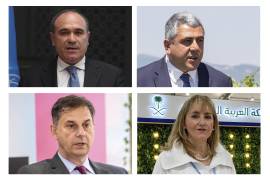 (De izq a dcha y de arriba a abajo) el tunecino Habib Ammar, el georgiano Zurab Pololikashvili, el griego Harry Theoharis y la mexicana Gloria Guevara, entre los seis candidatos que aspiran a liderar ONU Turismo.
