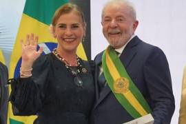 Beatriz Gutiérrez Müller asistió a la toma de protesta de Lula da Silva como presidente de Brasil.