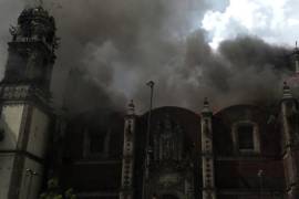 Reportan incendio en iglesia de Santa Veracruz en Centro Histórico