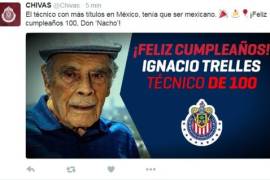 Chivas felicita a 'Nacho' Trelles por su cumpleaños... 10 días antes