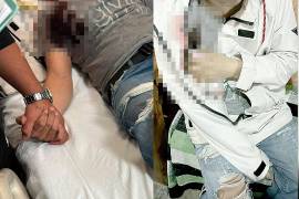 En la web se publicaron fotografías del supuesto afectado por la acción de dos delincuentes.