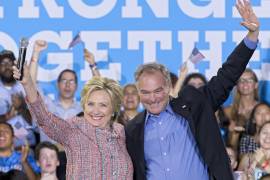 La fórmula Clinton-Kaine se presenta en público por primera vez