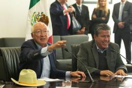 Ken Salazar, embajador de los Estados Unidos en México, y David Monreal Ávila, gobernador de Zacatecas.