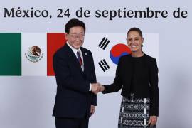 Durante el encuentro celebrado este jueves 24 de septiembre en Palacio Nacional, ambos mandatarios suscribieron el Plan de Acción México-Corea 2026-2030.