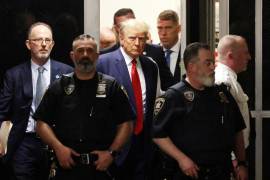 El magnate y expresidente de Estados Unidos, Donald Trump, abandonó el Tribunal en Nueva York.