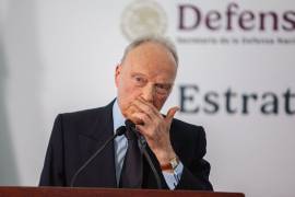 Alejandro Gertz Manero, fiscal general de México, durante conferencia de prensa dedicada al tema de seguridad.