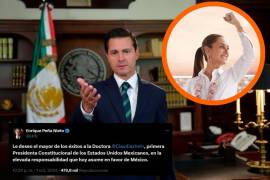 ‘Reaparece’ Enrique Peña Nieto y dedica mensaje a Claudia Sheinbaum tras toma de protesta