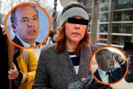 ‘¡Sigues tú, Felipe Calderón!’: Reciben con gritos a familia de Genaro García Luna en corte de NY