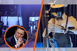 Elon Musk presenta robots en su evento más reciente en Los Ángeles.