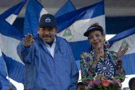 El presidente de Nicaragua, Daniel Ortega (i), junto a la copresidenta, Rosario Murillo (d) en una fotografía de archivo.