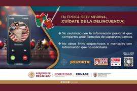 Alertan por llamadas de estafa en México durante fiestas decembrinas.