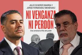 El libro, escrito por Scherer Ibarra y Jorge Fernández Menéndez, es calificado por Loret de Mola como “un ataque con misiles de precisión contra todos los duros de la 4T que se han dedicado a atacar a Harfuch”.