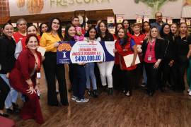 La asociación Luchando por Ángeles Pequeños A.C. recibió 400 mil pesos para apoyar tratamientos y atención médica de niñas y niños que enfrentan cáncer infantil. FOTOS: FRANCISCO MUÑIZ
