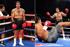 Jorge Kahwagi disputó su último combate profesional en 2015 ante Ramón Olivas en Filipinas y cerró su carrera invicto con 12 victorias por nocaut.