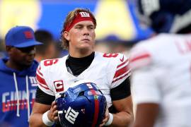 Jaxson Dart sufrió una grave lesión en la rodilla izquierda ante Rams de Los Ángeles y su temporada 2026 con los Giants de Nueva York llegará a su fin.