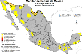 El municipio de Piedras Negras permanece en la categoría de “anormalmente seco”, de acuerdo con el Monitor de Sequía de la Conagua.