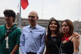 También conversó con jóvenes mexicanos sobre “la importancia de los derechos humanos en sus vidas”.