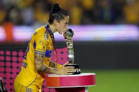 Jenni Hermoso conquistó dos títulos y marcó 30 goles durante su etapa con Tigres Femenil.
