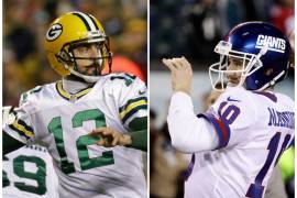 Rodgers vs. Manning, un duelo de gigantes en el inicio de playoffs de la NFL