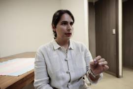 La directora general de Transsalud, la doctora Daniela Muñoz Jiménez, durante la presentación de las Guías de Atención Latinoamericana para la Salud Trans (GALA) en Ciudad de México (México).