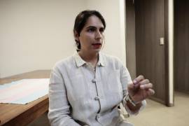 La directora general de Transsalud, la doctora Daniela Muñoz Jiménez, durante la presentación de las Guías de Atención Latinoamericana para la Salud Trans (GALA) en Ciudad de México (México).