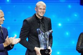 El goleador noruego acaba de alzarse con el premio al Mejor Jugador de Europa, otorgado por la UEFA.