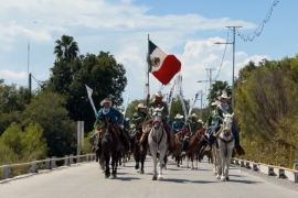 Los integrantes de la Gran Cabalgata arribaron este viernes a Sabinas después de completar seis días de recorrido desde Santo Domingo.