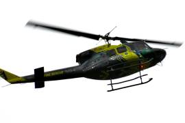Un segundo helicóptero apoyó en las labores de atención durante este lunes.