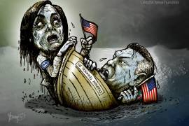 Lancha falsa hundida