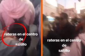 Exhiben a presuntas carteristas en el centro de Saltillo; este es su modus operandi (VIDEO)