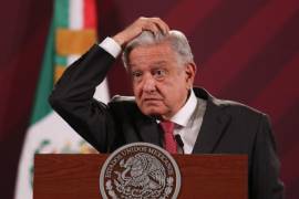 Andrés Manuel López Obrador, durante conferencia de prensa en Palacio Nacional. AMLO afirmó durante su mañanera que el presidente chileno Salvador Allende murió “asesinado”.