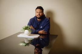 En la imagen, Yoalbert González, de 34 años, quien decidió abandonar voluntariamente Estados Unidos y se encuentra a la espera de un documento de viaje para regresar a su natal Venezuela