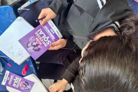 El Instituto Municipal de la Mujer lleva información a Escuela Primaria Sor Juana Inés de la Cruz.