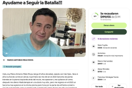 Marco Antonio Melo Moya requiere de un millón de pesos para seguir recibiendo atención médica contra el cáncer que padece