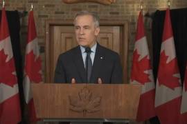 Carney restó importancia a los comentarios de Trump y dijo a los periodistas en francés que “la situación se resolverá”.