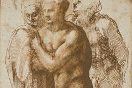 Christie’s subastará en París un dibujo inédito de Miguel Ángel, “A nude young man (after Masaccio) surrounded by two figures”, uno de los pocos del artista que todavía estaban en manos privadas.