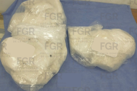 La FGR obtuvo la vinculación a proceso de Erick ‘N’ por probable transporte de droga. El aseguramiento en Allende comprendió 32 paquetes con 15 kilogramos de metanfetamina.