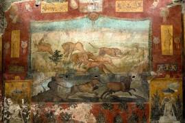 Pompeya recupera un gran mural de grandes dimensiones con paisajes egipcios