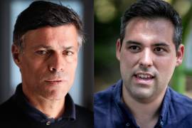 AME7731. BOGOTÁ (COLOMBIA), 11/11/2025.- Combo de fotografías de archivo de Leopoldo López (i) y Yon Goicoechea, dos venezolanos opositores a los Gobiernos de Hugo Chávez y Nicolás Maduro. López y Goicoechea se encuentran en el exilio y comparten una amenaza inédita en la historia de Venezuela: la posibilidad de que se les retire su nacionalidad a petición del chavismo. EFE/ Borja Sánchez-trillo / Miguel Gutiérrez ARCHIVO