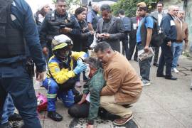 Choreño Morales, dirigente disidente, quiso tomar control de las oficinas usando una presunta sentencia de un tribunal que supuestamente lo reconoce como el “legítimo líder”, pero fue sacado ensangrentado.