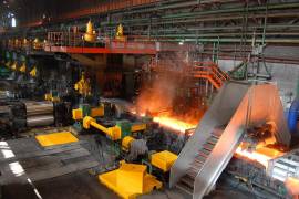 En julio se documentó una caída del 29.7 por ciento en la exportación de acero.