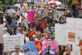 Protesta. Miles de personas se manifestaron por todo Estados Unidos. “Nos estánasesinando”, gritaron, e imploraron acciones a los legisladores.
